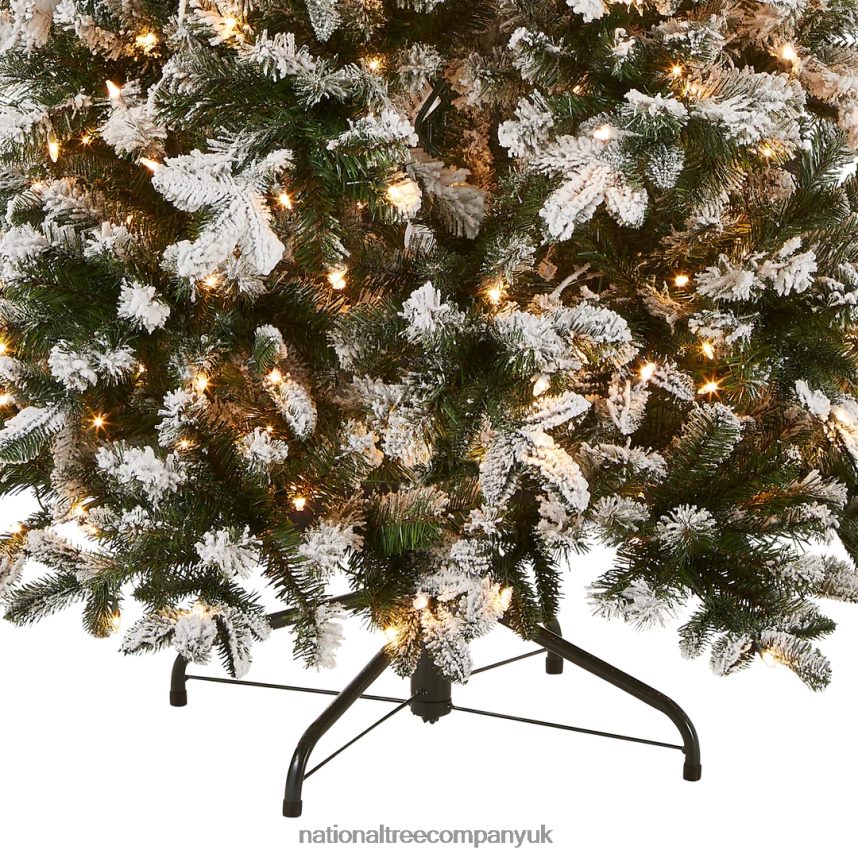 Trees | National Tree Company Pre-Lit \Feel Real\ Artificial Christmas Tree Everest Fir Green White Lights Includes Stand 65 Feet F2L4F146